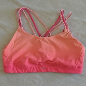 Victoria's Secret VSX Strappy Pink Sports Bra